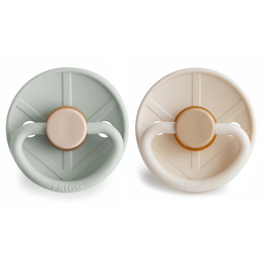 FRIGG Viking Pacifier 2 Pack Latex - Sage and Cream