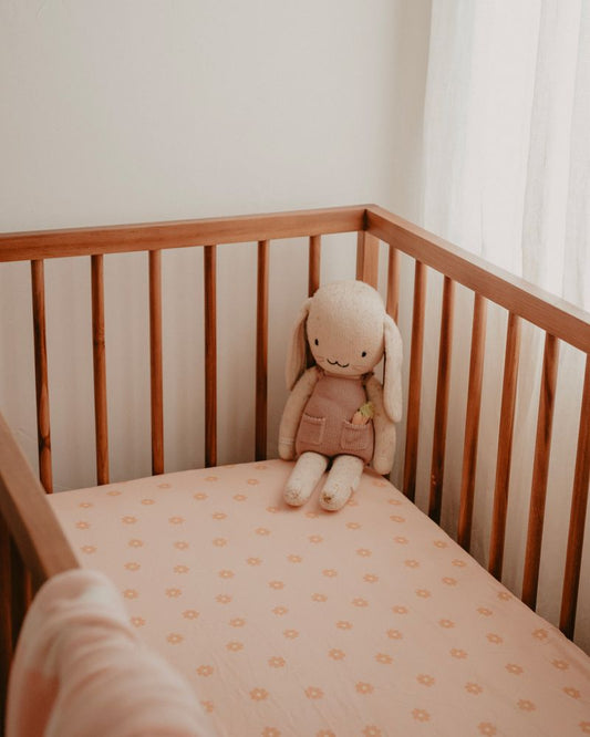 Daisy Chain Organic Fitted Cot Sheet