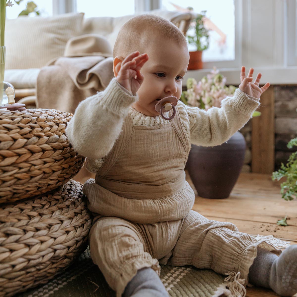 FRIGG Multi Pacifier 4 Pack Silicone - Sunset Bliss