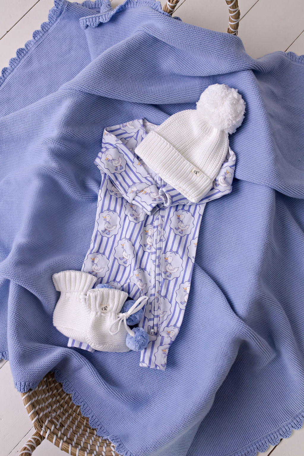 Baby Knit Beanie Snow