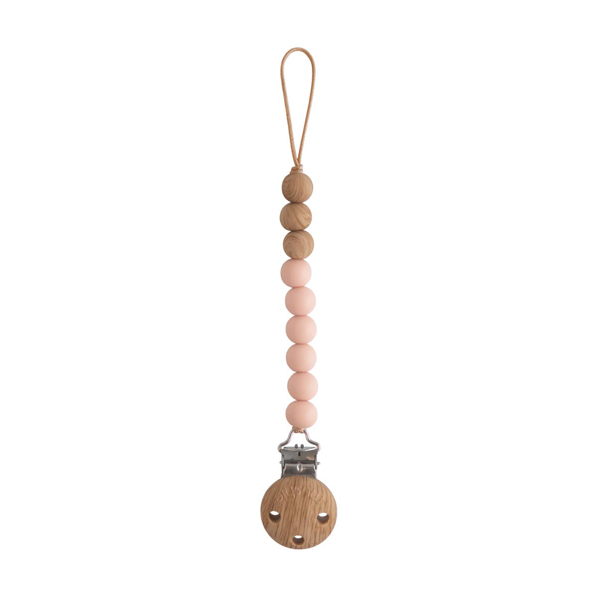 Eva Pacifier Clip - Blush