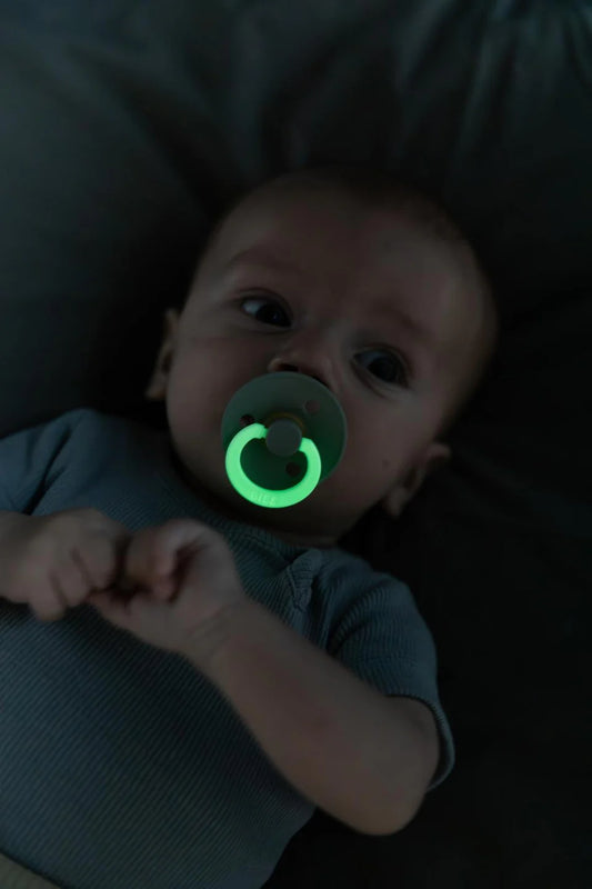 BIBS Pacifier Colour GLOW - Sage/Cloud