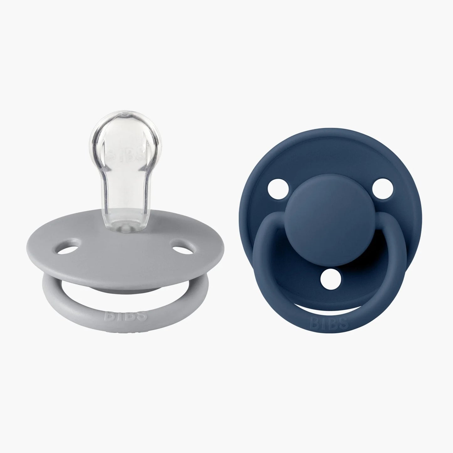 BIBS De Lux Pacifier - Cloud/Steel Blue