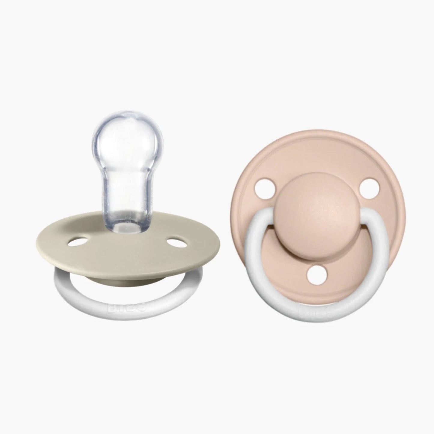 BIBS De Lux GLOW Pacifier - Blush/Vanilla