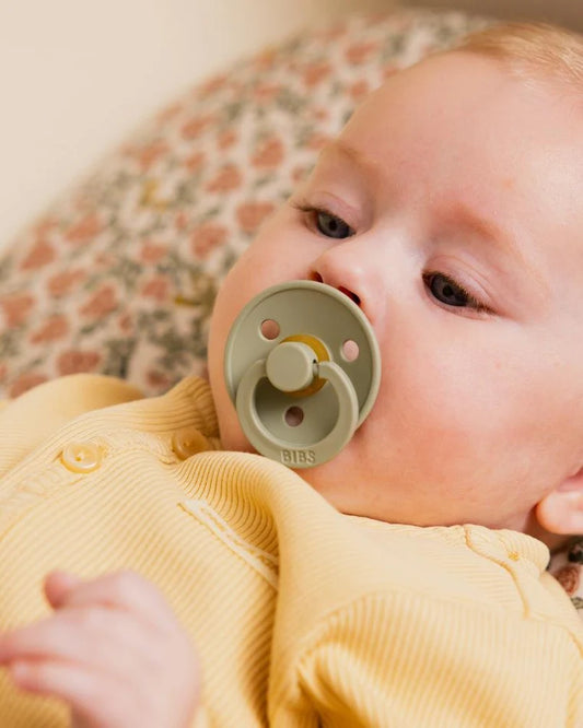 BIBS Round Pacifier Latex - Sage