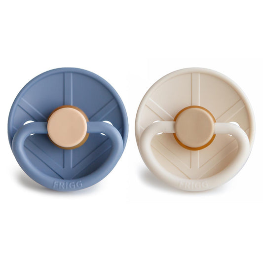 FRIGG Viking Pacifier 2 Pack Latex - Ocean and Cream