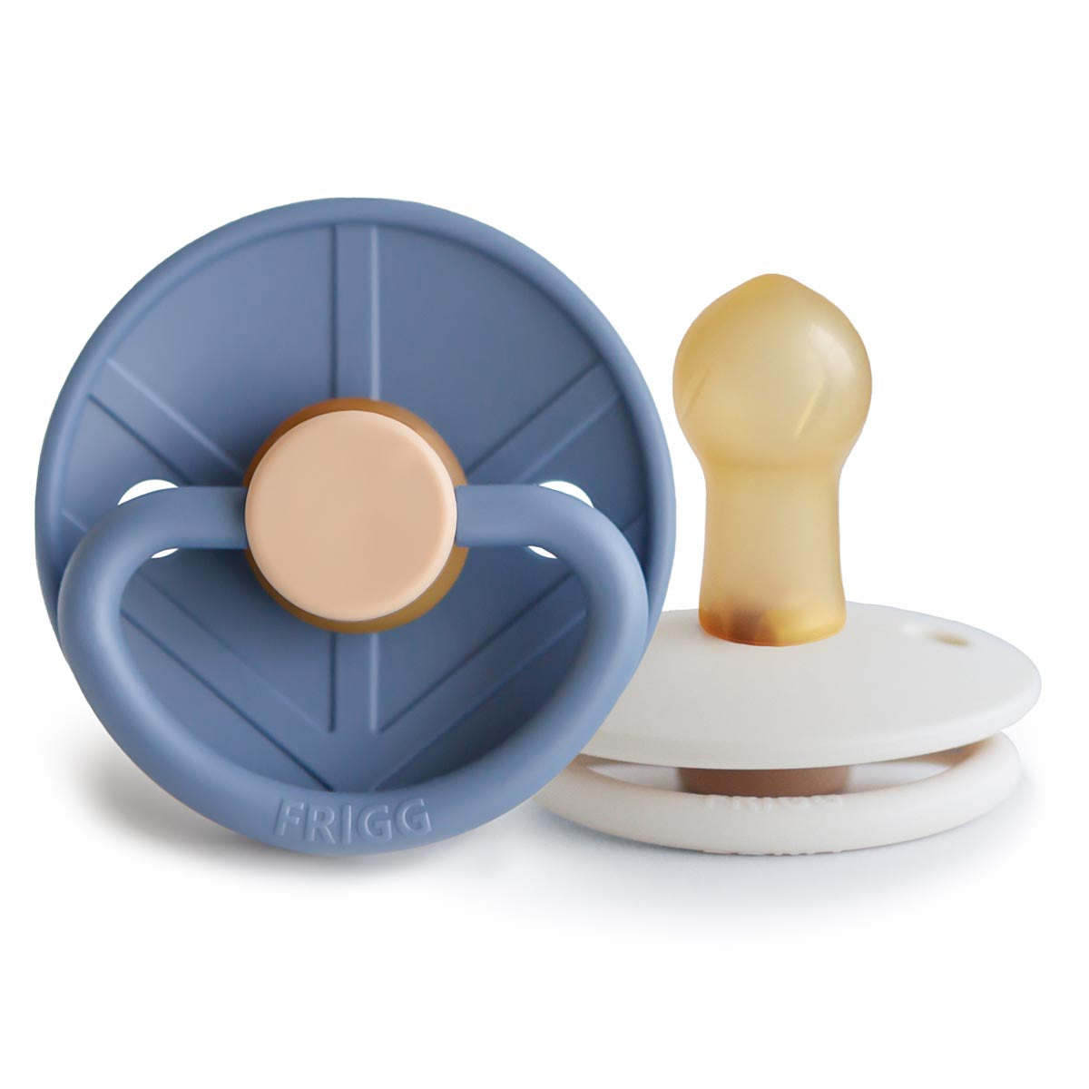 FRIGG Viking Pacifier 2 Pack Latex - Ocean and Cream