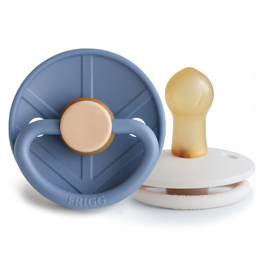 FRIGG Viking Pacifier 2 Pack Latex - Ocean and Cream