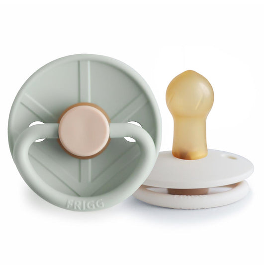 FRIGG Viking Pacifier 2 Pack Latex - Sage and Cream