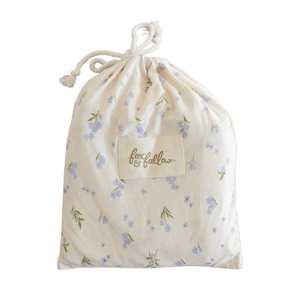 Forget-Me-Not Organic Fitted Cot Sheet