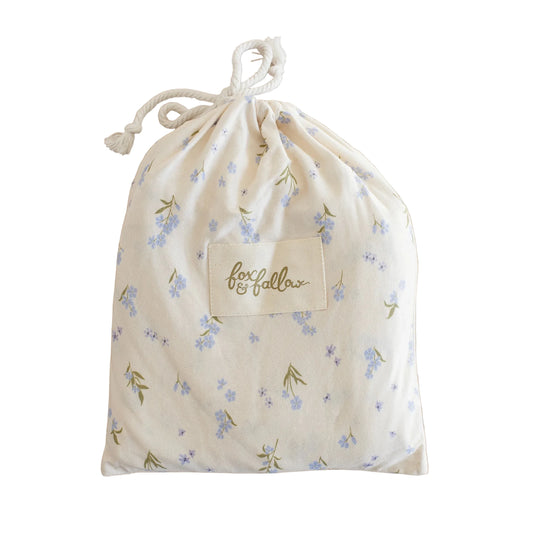 Forget-Me-Not Organic Fitted Cot Sheet