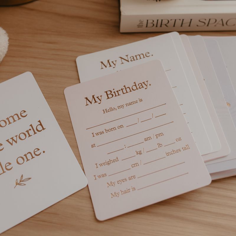 Baby Milestone Cards - Cream