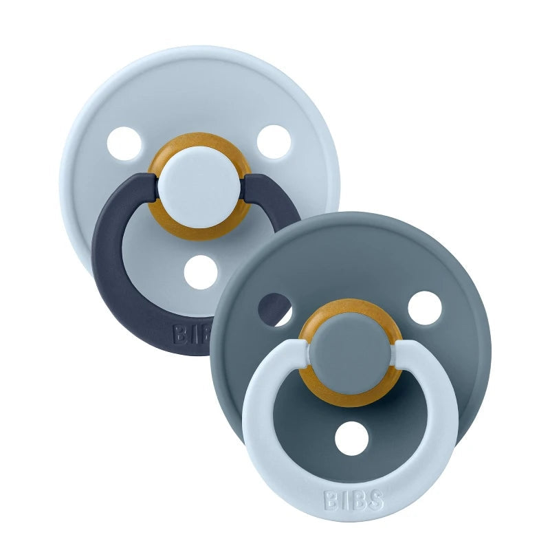 BIBS Pacifier Fusion Colour - Baby Blue/Petrol Mix