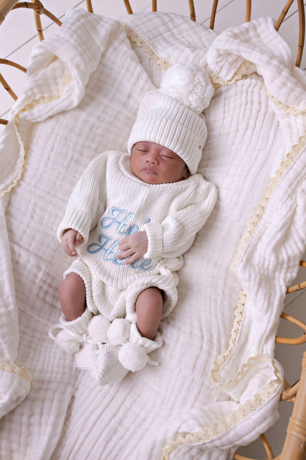 Baby Knit Beanie Snow