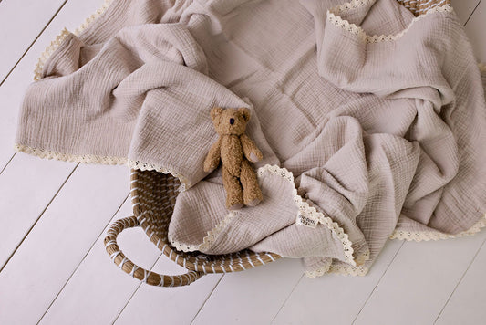 Classic Muslin Blanket - Oatmeal
