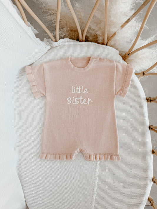 'Little Sister' Playsuit - Pink Lemonade