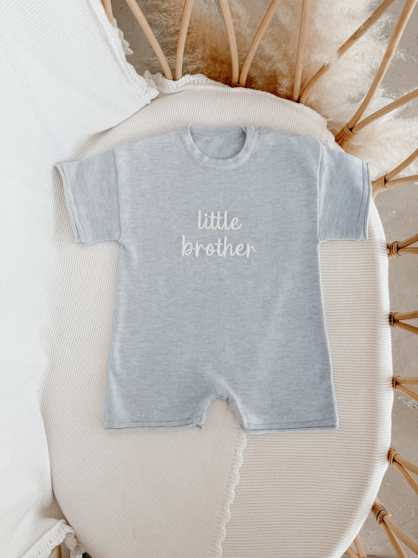 'Little Brother' Playsuit - Powder Blue