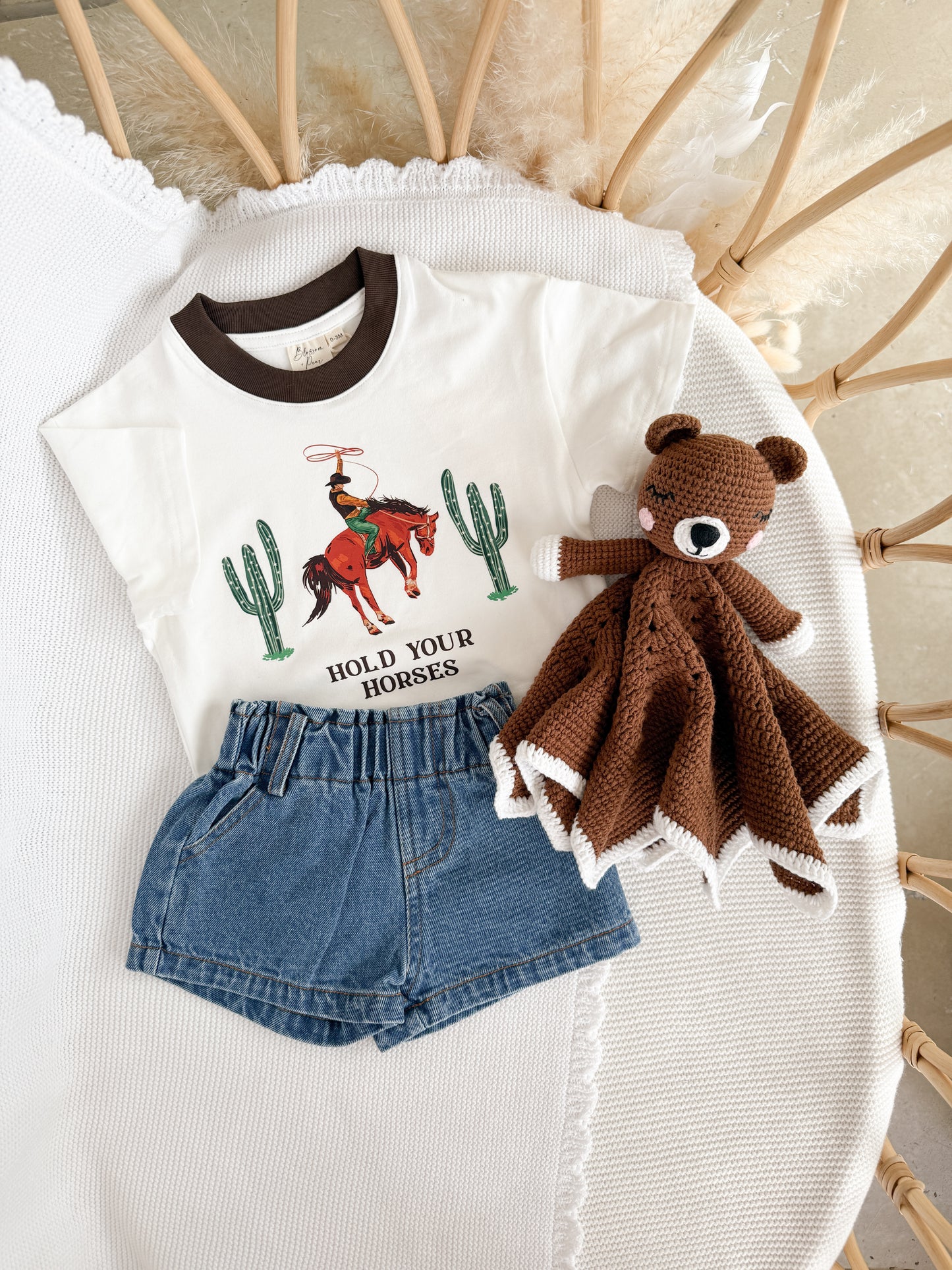 Horseshoe Denim Shorts