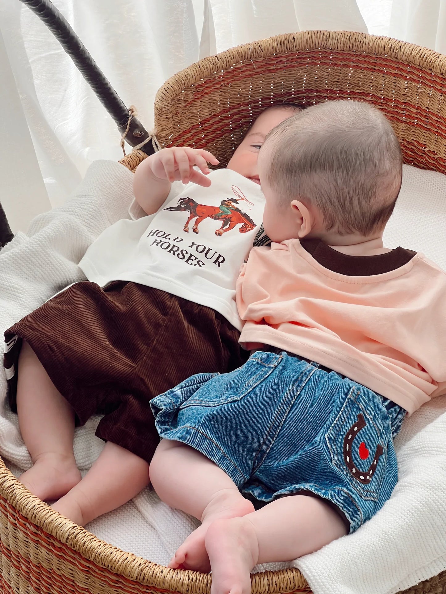 Horseshoe Denim Shorts