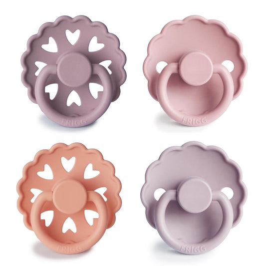 FRIGG Multi Pacifier 4 Pack Silicone - Sunset Bliss