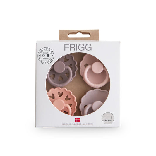 FRIGG Multi Pacifier 4 Pack Silicone - Sunset Bliss