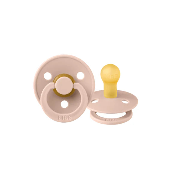 BIBS Round Pacifier Latex - Blush