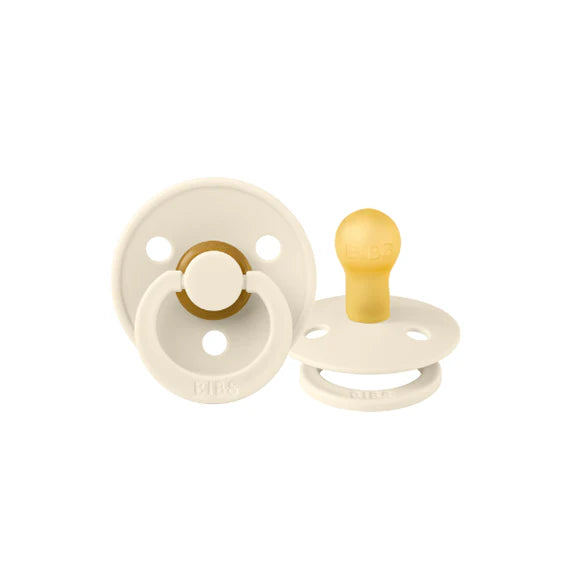 BIBS Round Pacifier Latex - Ivory