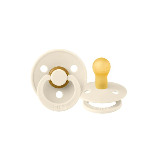 BIBS Round Pacifier Latex - Ivory