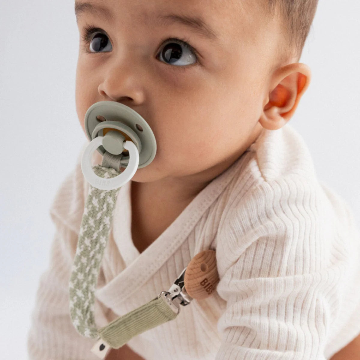 BIBS Pacifier clip - Ivory/Sand